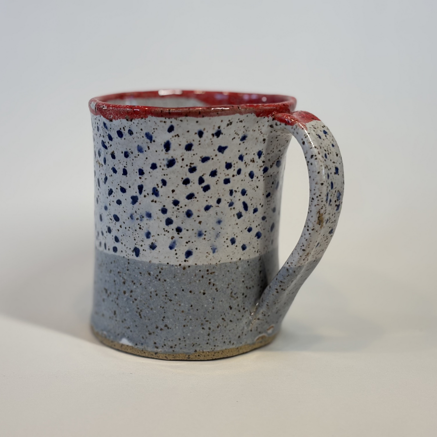 Handcrafted Stoneware Mug - Spotted