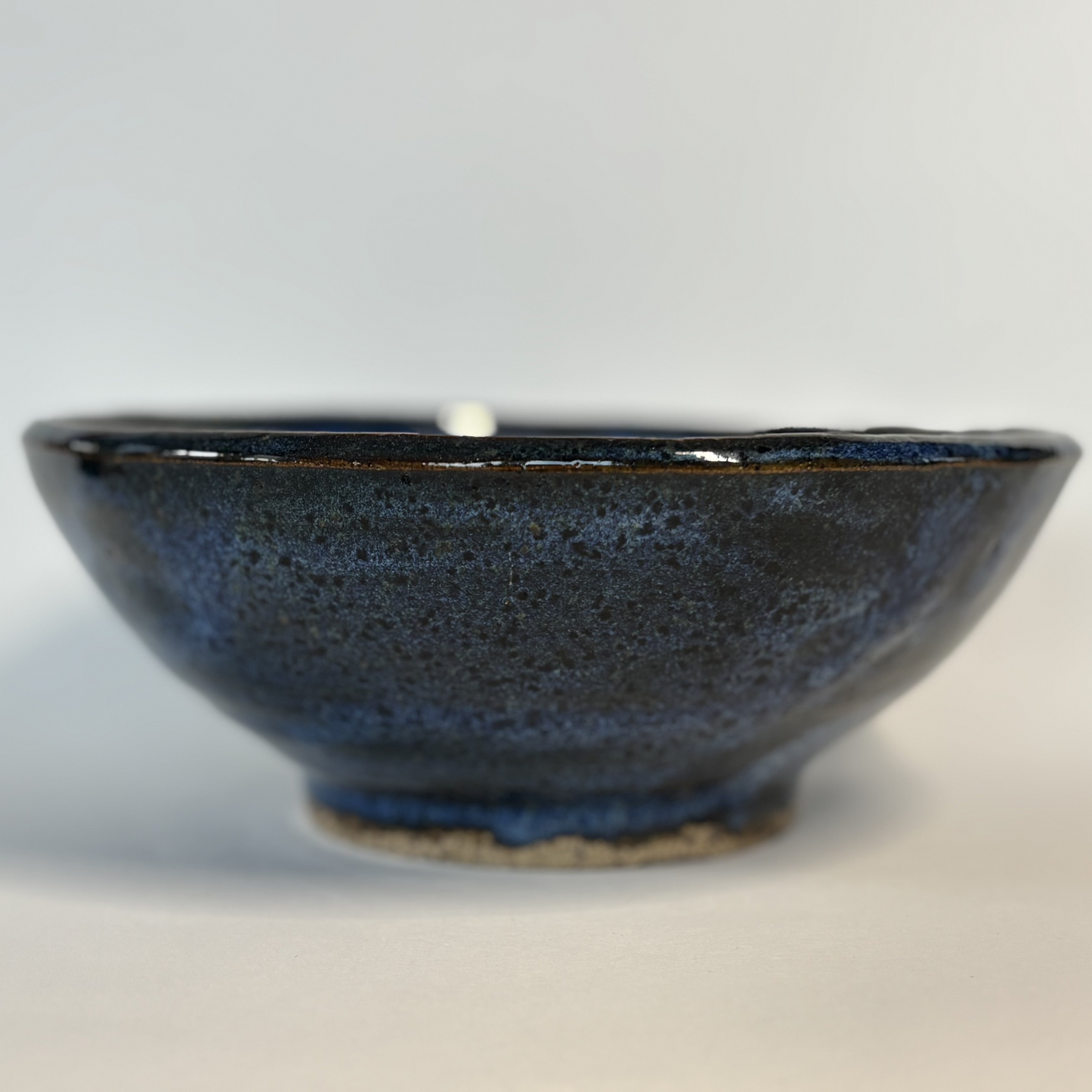 Handcrafted Indigo Stoneware Bowl