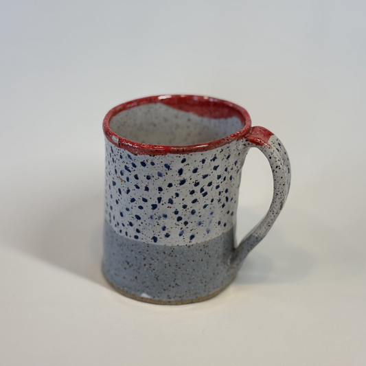 Handcrafted Stoneware Mug - Spotted