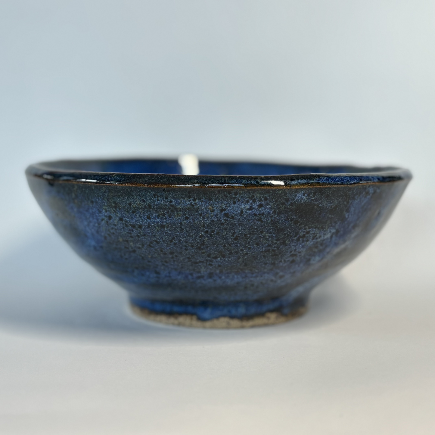 Handcrafted Indigo Stoneware Bowl