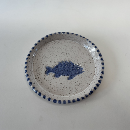 Handcrafted Fish-Imprint Dish